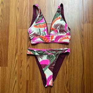 Reversible swimsuit, top and bottom